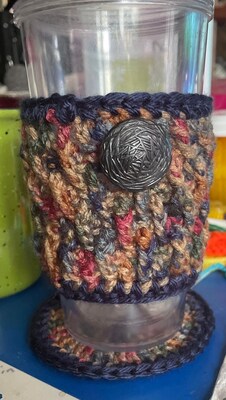CROCHET CUP WARMER and COASTER - image6